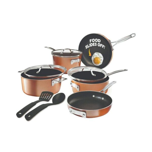 Gotham Steel Stack Master Copper Pan Set