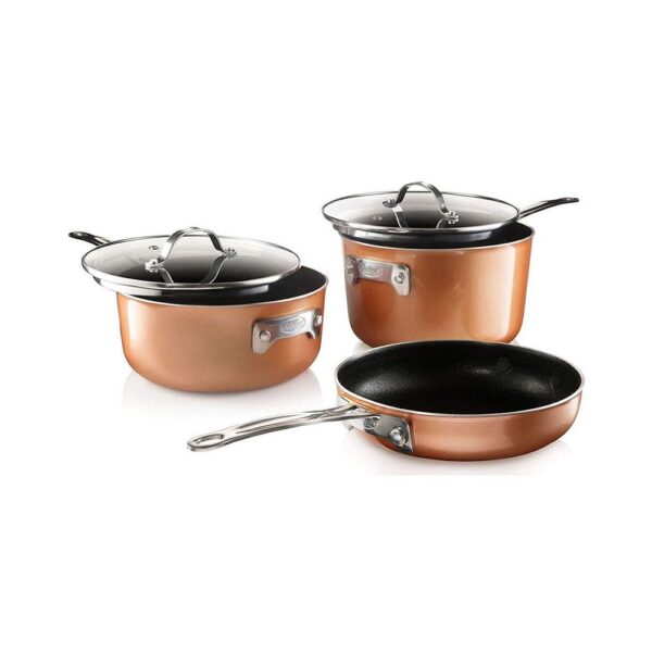 Gotham Steel Stack Master Copper Pan Set - 10 Pieces - Image 6