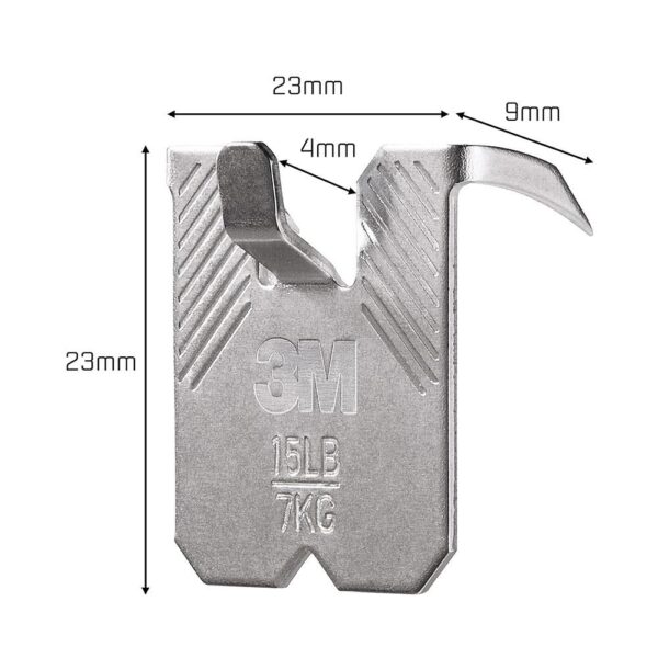 3M CLAW Drywall Picture Hanger Wall Hooks Holds Up To 7kg - 4 Hangers - Image 3