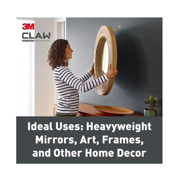 3M CLAW Drywall Picture Hanger Wall Hooks Holds Up To 7kg - 4 Hangers - Image 5
