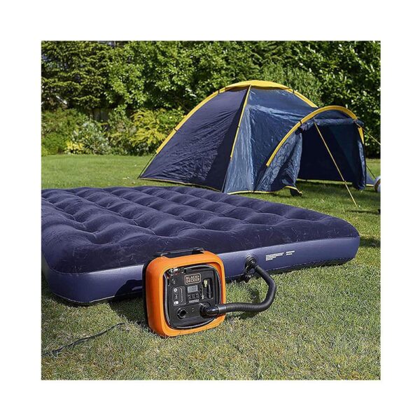 Black & Decker 12V Electric Cordless High Pressure Inflator - Orange/Black - Image 8