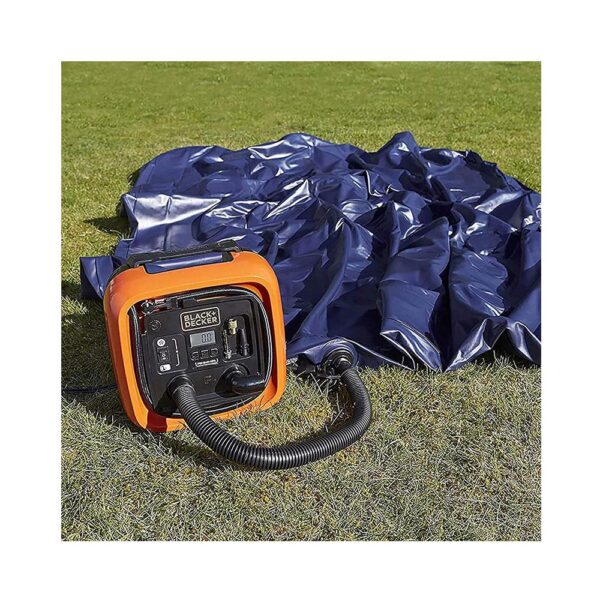 Black & Decker 12V Electric Cordless High Pressure Inflator - Orange/Black - Image 11