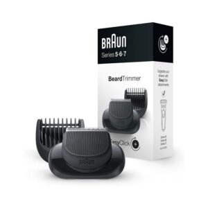 Braun EasyClick Beard Trimmer Attachment For Series 5 6 & 7 Electric Shaver – Black