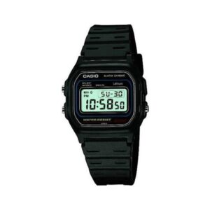 Casio Casual Digital Watch 50M Water Resistant With Black Resin Strap – Black