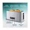 Breville Edge Long Slot 4 Slice Toaster Brushed Stainless Steel 1600W - Silver - Image 5