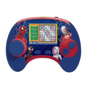 Lexibook Spider-Man Educational Handheld Bilingual Console With LCD Screen 100 Activities – Blue/Red