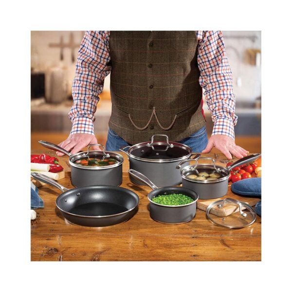 Hairy Bikers 16cm 18cm And 20cm Saucepans 28cm Frying Pan And 24cm Casserole Pot 5 Piece Set - Image 2