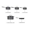 Hairy Bikers 16cm 18cm And 20cm Saucepans 28cm Frying Pan And 24cm Casserole Pot 5 Piece Set - Image 3
