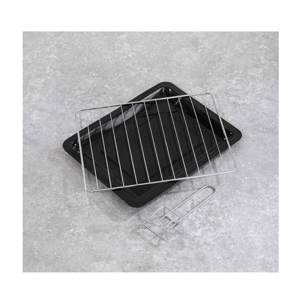 Daewoo Electric Oven with Adjustable Temperature Control Stainless Steel Glass 1300 W 23 Litre - Black - Image 4