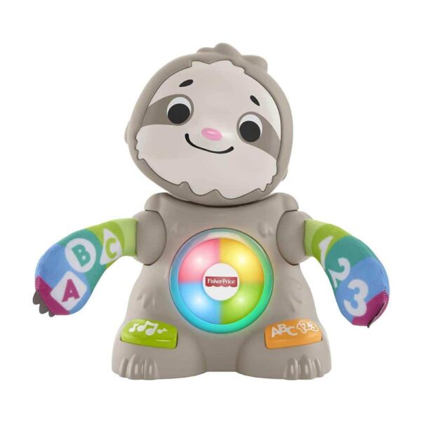Fisher-Price Linkimals Smooth Moves Sloth Baby Learning Toy With Lights Music & Motion - Multicolour