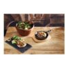 Artesa Mini Cast Iron Skillet Frying Pan With Wooden Serving Board 11cm - Black/Beige - Image 8