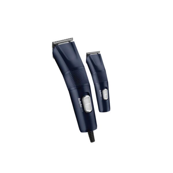 BaByliss Men Steel Edition Professional Hair Clipper & Trimmer Shaver Gift Set - Blue - Image 2