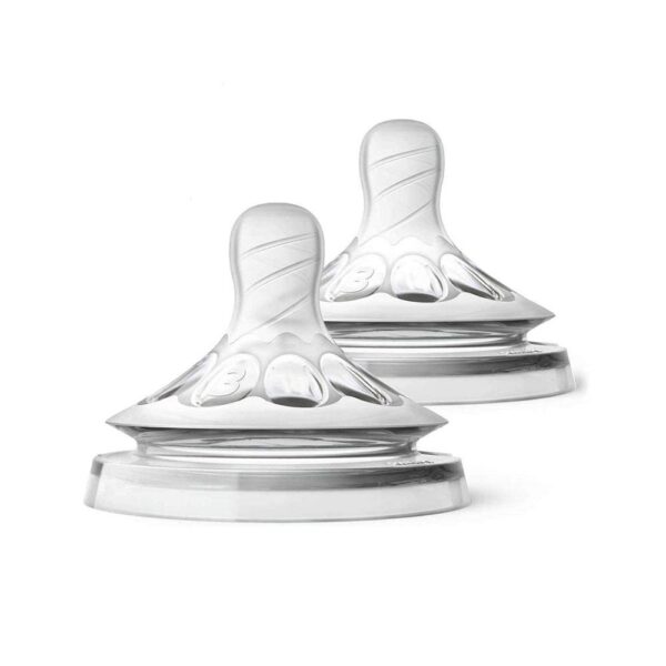 Philips Avent Natural Ultra Soft Teat With Flexible Spiral Design 3 M+ Pack of 2