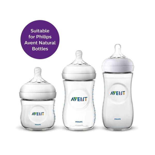 Philips Avent Natural Ultra Soft Teat With Flexible Spiral Design 3 M+ Pack of 2 - Image 4