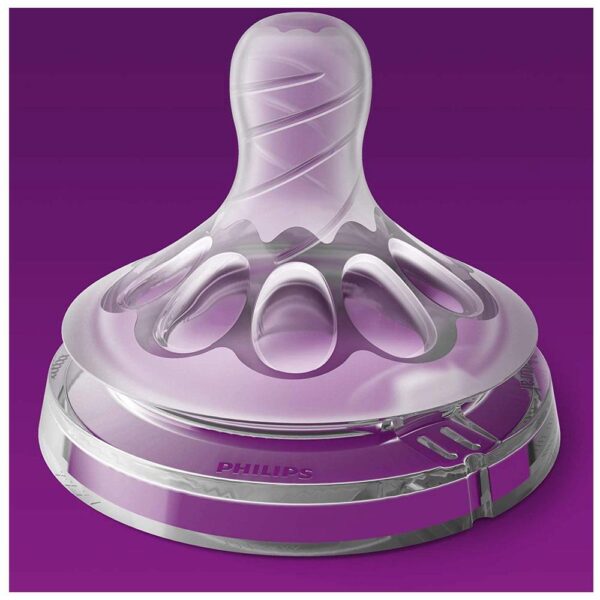 Philips Avent Natural Ultra Soft Teat With Flexible Spiral Design 3 M+ Pack of 2 - Image 5