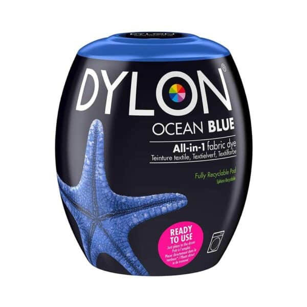 Dylon Machine Fabric Dye Pod For Clothes And Soft Furnishings 350g - Ocean Blue