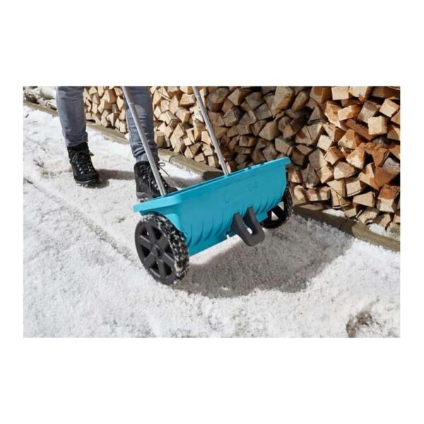 Gardena Spreader L For Delivering Fertiliser Seeds & Salt With Locking Slide 12.5 Litre Capacity - Blue - Image 10