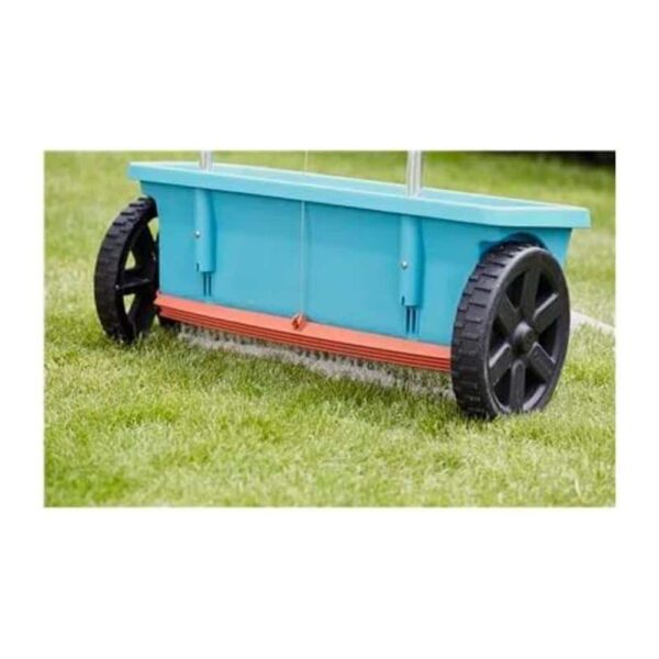 Gardena Spreader L For Delivering Fertiliser Seeds & Salt With Locking Slide 12.5 Litre Capacity - Blue - Image 11