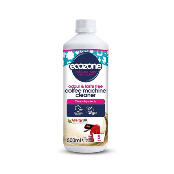 Ecozone Coffee Machine Cleaner & Descaler Cleans & Protects - 500ml