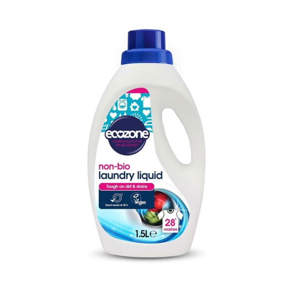 Ecozone Non-Bio Laundry Liquid Tough on Dirt & Stains 18 Washes - 1.5 Litre