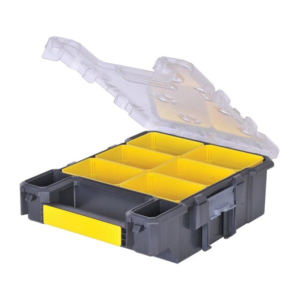 Stanley Fatmax Small Organiser With Metal Latch & 6 Removable Cups - Black/Yellow