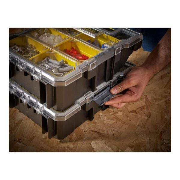 Stanley Fatmax Small Organiser With Metal Latch & 6 Removable Cups - Black/Yellow - Image 6