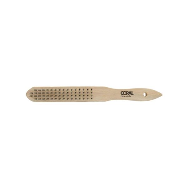 Coral Essentials 4-Row Fine Wire Abrasive Brush - Natural - Image 2