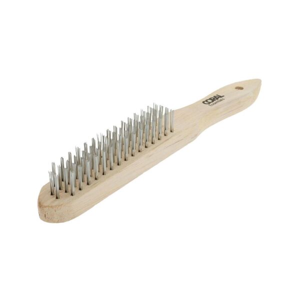 Coral Essentials 4-Row Fine Wire Abrasive Brush - Natural - Image 4