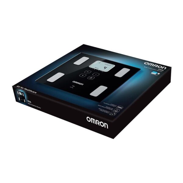 Omron VIVA Bluetooth Smart Digital Bathroom Scale And Body Composition Monitor - Black - Image 4