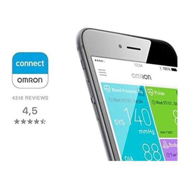 Omron VIVA Bluetooth Smart Digital Bathroom Scale And Body Composition Monitor - Black - Image 8