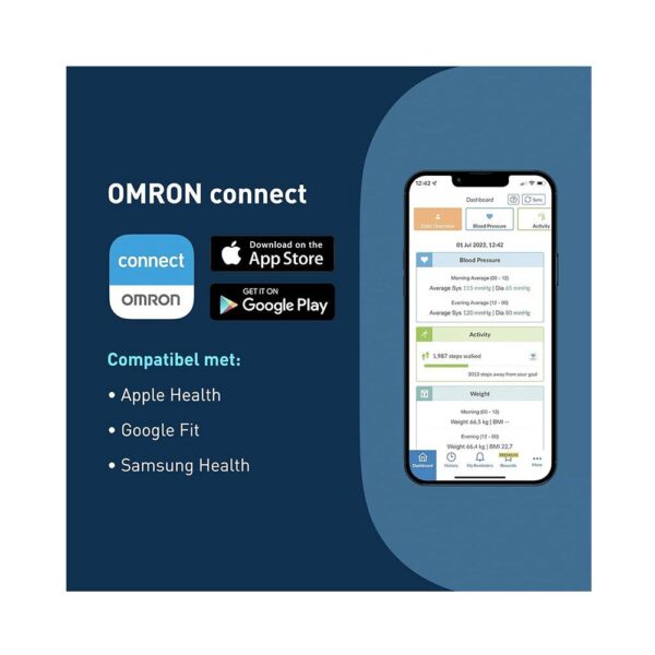 Omron VIVA Bluetooth Smart Digital Bathroom Scale And Body Composition Monitor - Black - Image 9