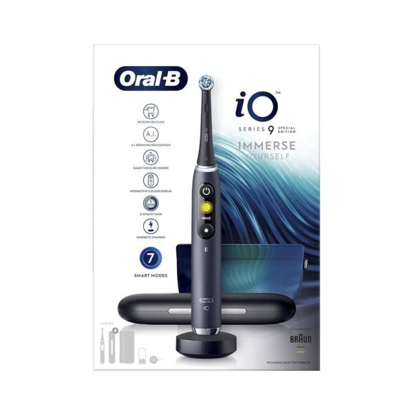 Oral-B iO Series 9 Electric Toothbrush Special Edition 7 Modes With Charging Travel Case - Black
