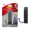3M Command Double Hook Large 1 Hook And 1 Large Strip 1.8kg Holding Power - Matte Black