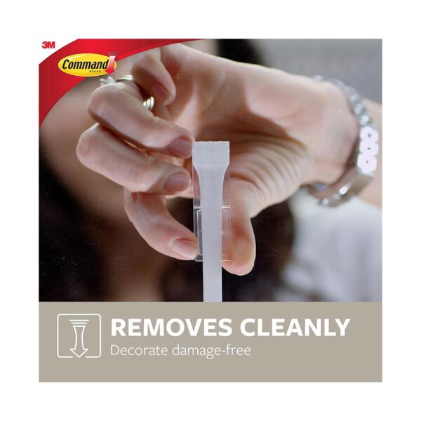 3M Command Double Hook Large 1 Hook And 1 Large Strip 1.8kg Holding Power - Matte Black - Image 6