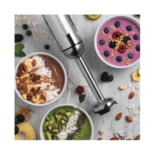 Dualit Handheld Stick Blender With Chopping Bowl Whisk & 1 Litre Measuring Jug Stainless Steel 700W - Silver - Image 3