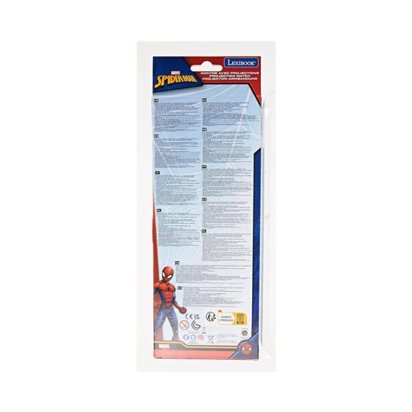Lexibook Spider-Man Children Projection Watch With 20 Images - Blue/Red - Image 10