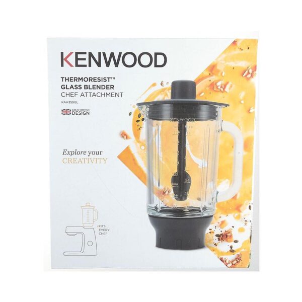 Kenwood Thermoresist Glass Blender Attachment With Stir Stick 1.6 Litres - Black - Image 9
