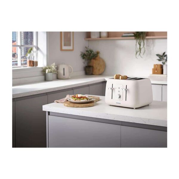 Kenwood Dawn 4 Slice Toaster With 5 Browning Settings 1800W - Oatmeal Cream - Image 4