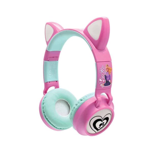 Lexibook Barbie Bluetooth Headphones With LED Lights - Pink/Blue