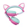 Lexibook Barbie Bluetooth Headphones With LED Lights - Pink/Blue - Image 3