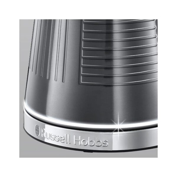 Russell Hobbs Geo Steel Cordless Electric Kettle Contemporary Design Textured Stainless Steel 1.7 Litre - Silver - Image 7