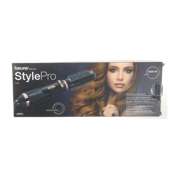 Beurer HT 80 Rotating Hot Air Brush With Ceramic Coating & 2 Heat Settings 1000W With 2 Attachments - Black - Image 10