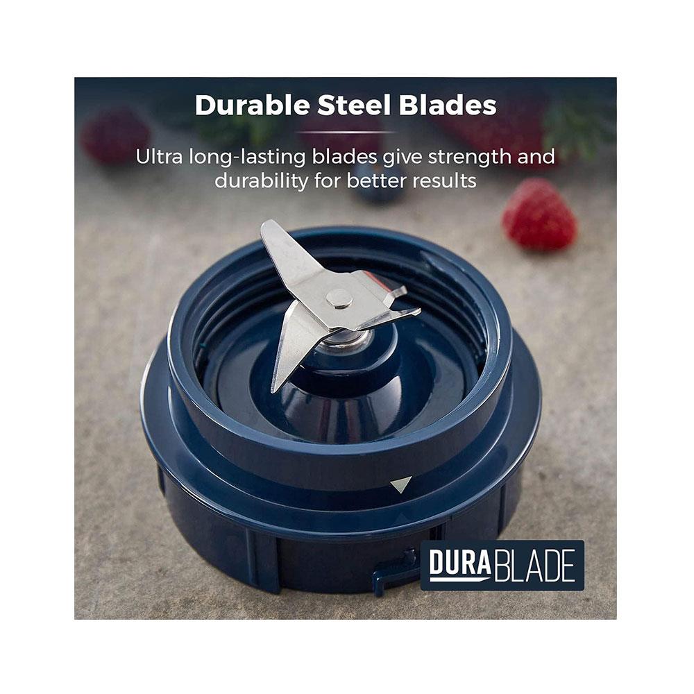 Tower Cavaletto Personal Jug Blender With Tritan Smoothie Bottle 300W 500ml - Midnight Blue & Rose Gold - Image 5