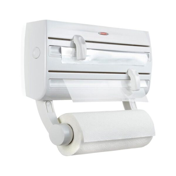 Leifheit Parat F2 Wall Mounted Kitchen Paper Towel Roll Holder - White