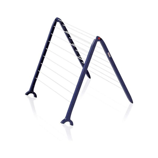 Leifheit Pegasus 110 Bath Folding Clothes Laundry Airer Dryer - Blue/White