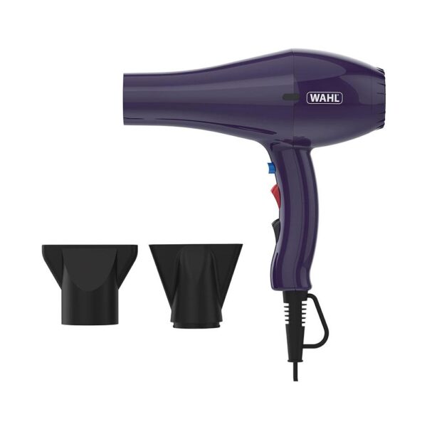 Wahl Professional Ionic Style Hair Dryer Purple 3 Heat Settings 2000W