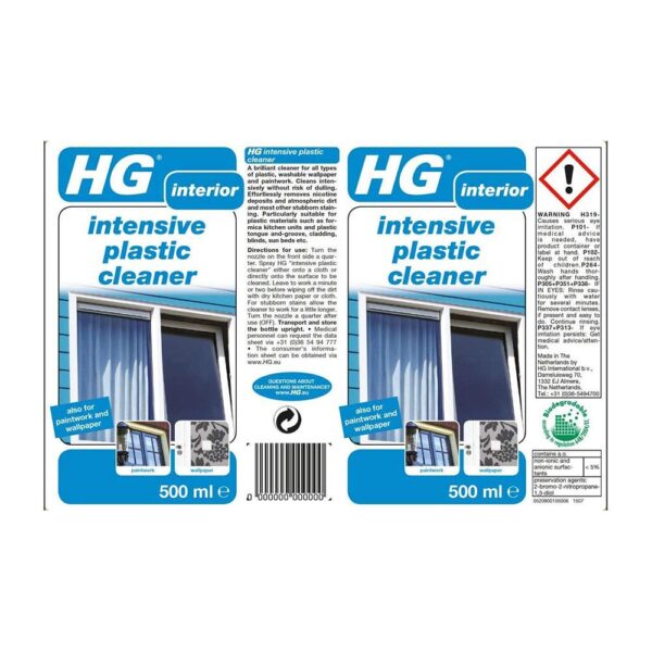 HG All Plastic Cleaner Spray Multi Use Interior Cleaning - 500ml - Image 5