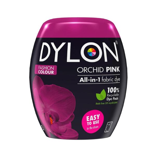 Dylon Machine Fabric Dye Pod For Clothes And Soft Furnishings 350g - Orchid Pink