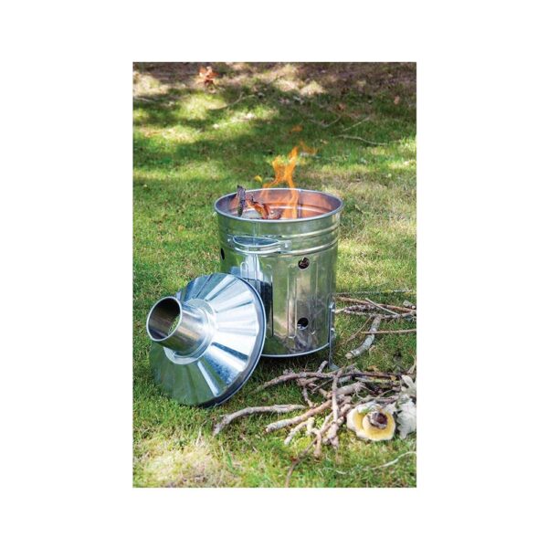 Draper Galvanised Mini Incinerator 15 Litre - Silver - Image 3