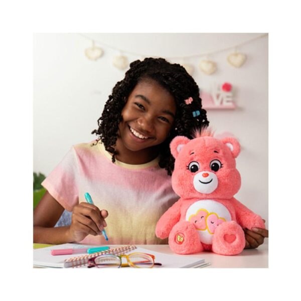 Care Bears Love-A-Lot Bear 35cm Medium Collectable Cute Cuddly Plush Toy - Multicolour - Image 6